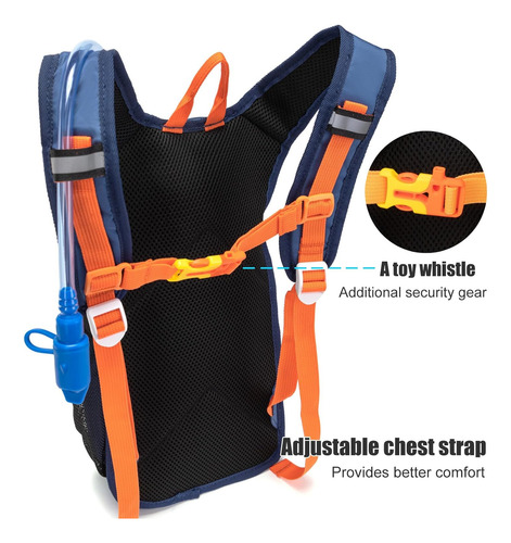 Mochila Para Niños Con Depósito De 1.5l, Color Púrpura