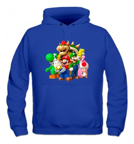 Poleron De Niño Personalizado De Mario Bros 2