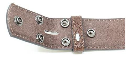 Bc Belts Correa De Cuero Para Cinturón Con Calavera Occident