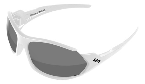 Óculos De Sol Spy 79 - Open Ii Armação Branco Haste Branco Lente Cinza Espelhada