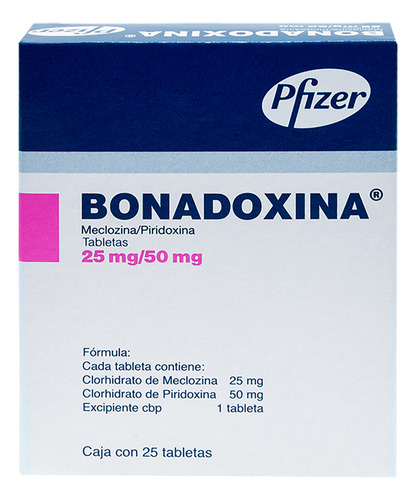 Bonadoxina Tableta 25 Mg/50 Mg, 25 Tabletas