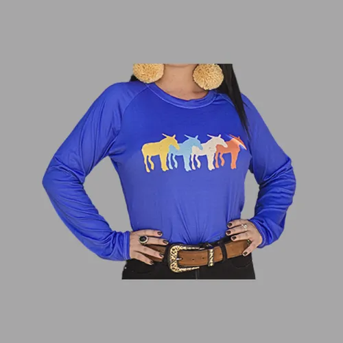 Blusa basica manga larga hotsell