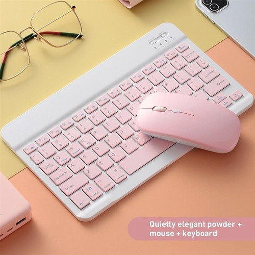 Kit De Teclado Ratón Bluetooth Y Soporte Para Teléfono Celul
