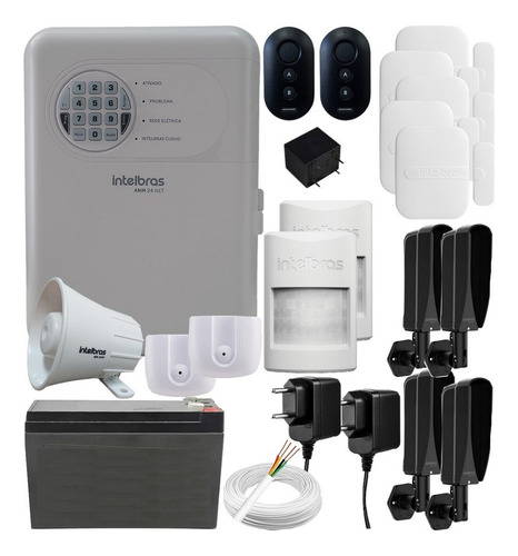 Alarme Intelbras Anm 24 Net Sensor Porta, Barreira Infra Pet Cor Branco
