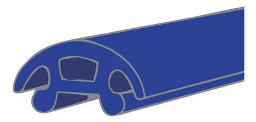 Soga Botazo #1 De Pvc (sin Base) Para Embarcaciones X 10 Mts Color Azul