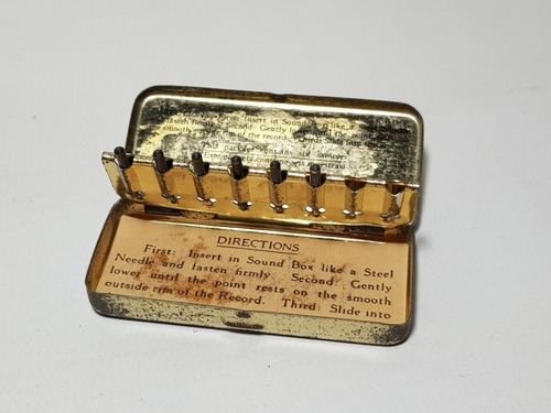 Imagen 4 de 6 de Antigua Caja Púas Rca Victrola + 6 Púas Originales Mag 58218