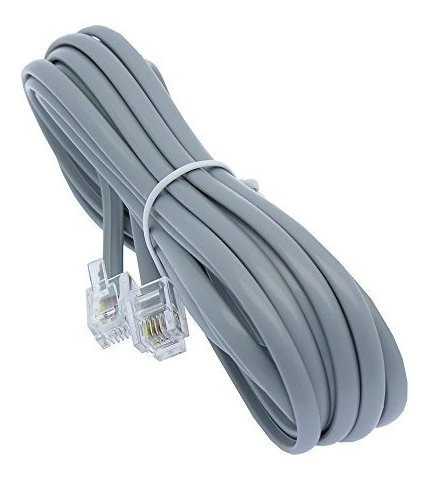 Cable De Línea Telefónica Con Cable Inverso Rj11  Rj1... 