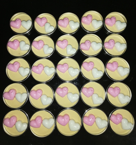 Souvenirs Latitas Personalizadas Corazones (precio X 5 Unid)
