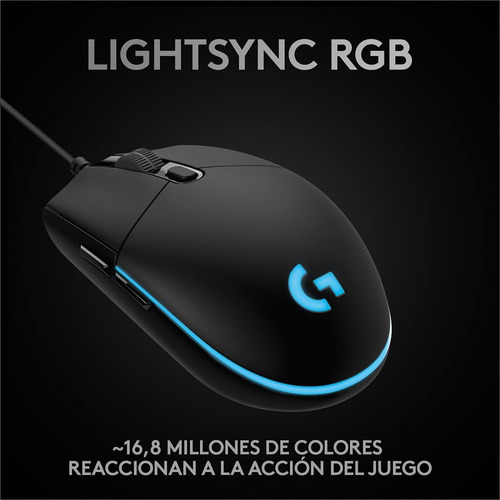 Mouse gamer de juego Logitech Pro Series G Pro Hero negro