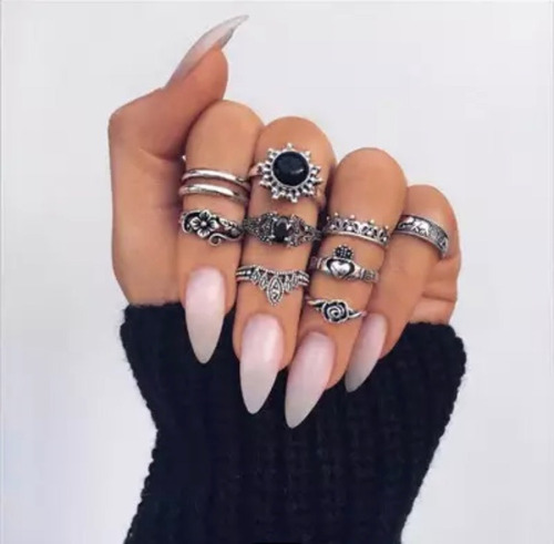 Set Anillos Midi Rings, Moda, Regalos