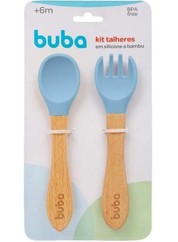 Set Cubiertos Silicona Bamboo Buba, Mvd Kids