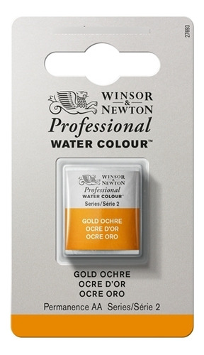 Tinta Aquarela Profissional W&n Gold Ochre Pastilha S2 0101