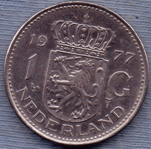 Holanda 1 Gulden 1977 * Juliana I *