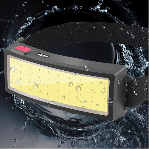 Lampara De Diadema Contra El Agua, Mxmlh-001, 1 Pza, 50m, 1 Linterna Negra