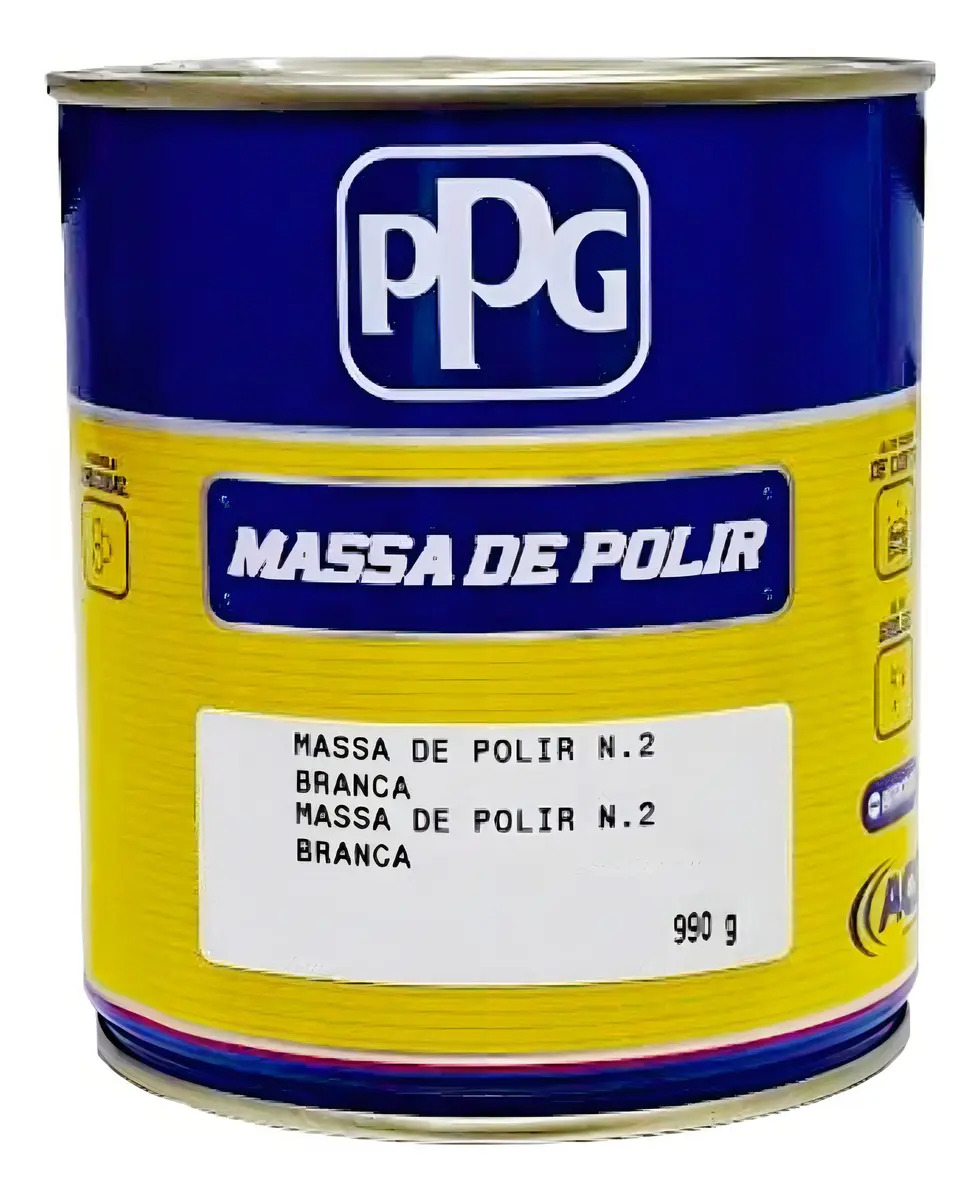 Massa De Polir Automotiva PPG Nº2 990g Polimento Professional Carro