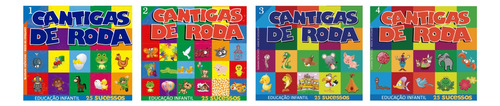 Coleção Cantigas De Roda 4 Cds 100 Músicas Educação Infantil