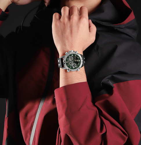 Reloj Naviforce Para Hombre Lujosos Dual Analógico Y Digital