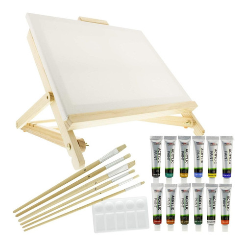 Us Art Supply Juego De 21 Caballete De Mesa De Pintura Acri