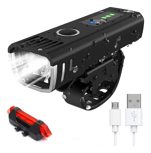 Kit Luces Led Bicicleta Delantera Y Trasera Usb Recargable