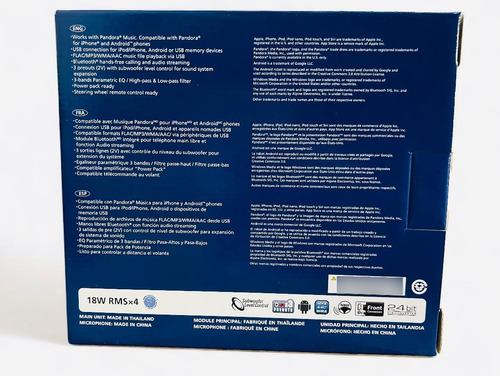 Autoestereo Alpine Bluetooth Multicolor Usb Mp3 Ute-73bt