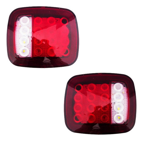 Foco Farol Led Para Camión / Carro De Arrastre 12v Set X2
