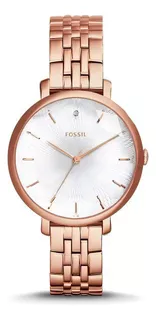 Reloj Fossil Es3860 Mujer Analogico Color de la malla Rose Color del bisel Rosê Color del fondo Blanco