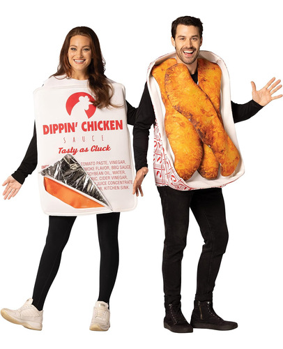 Chicken Fingers & Sauce Parejas Halloween Costumeve Fas...