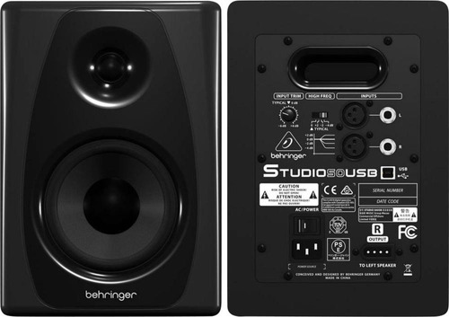 Monitor Behringer Estudio 50usb Par Biamplificados 100w