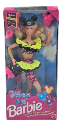 Barbie Disney Fun 1992 Conjunto Neon Antiga 80 90