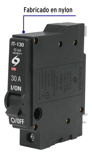 Interruptor Termomagnético 1 Polo 30 A Volteck 46702