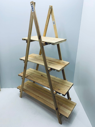 Imagen 3 de 6 de Exhibidor Estante Exhibidor Piramid Madera Indacer 6498 Xavi