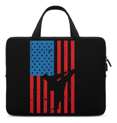 Usa Flag Team Taekwondo Laptop Bag Fashion Computer Case