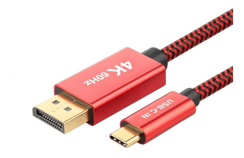 Cable Adaptador Usb 3.1 Tipo C A Display Port 1,8 Metros - G