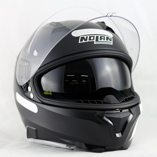 Capacete Nolan N87 Preto Fosco + Viseira Solar + Pinlock