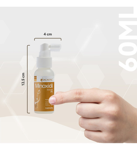 Spray Anacastel Minoxidil Solución 2% C/60ml Farmapiel