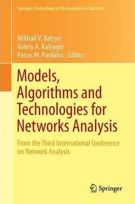 Libro Models, Algorithms And Technologies For Network Ana...