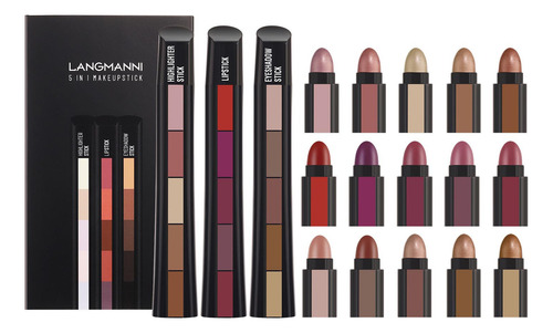 Set De Maquillaje Multifuncional K Five Lipstick Eye Shadow