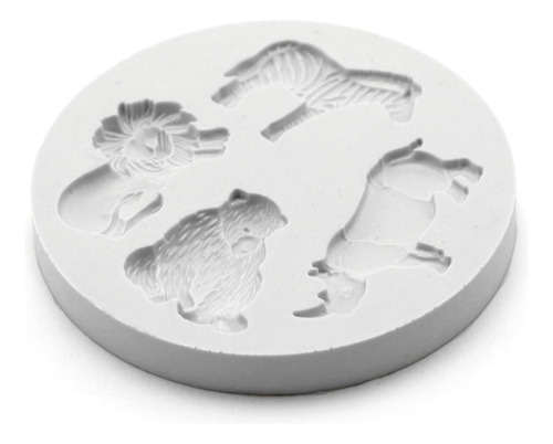 Molde De Silicona Miniatura Animales Salvajes Para Pasteles