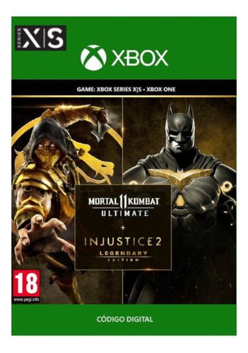 Mortal Kombat 11 Últimat+ Injustice 2 Xbox Series X|s Codigo