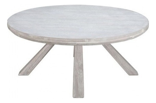 Mesa De Centro Modelo Beaumont Redonda - Acacia Këssa Mueble Color Gris