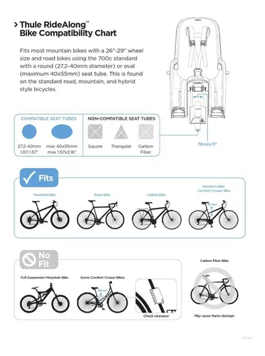 Silla de Niños para Bicicleta THULE Ride Along - Fitnet