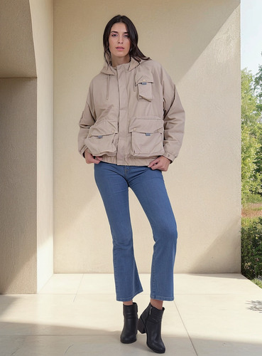 Campera Upminorista Mujer Abrigo Con Capucha
