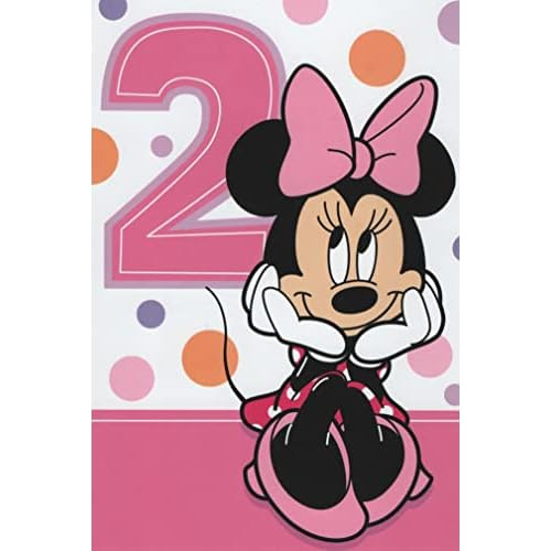 Tarjeta De Cumpleaños Feliz De Minnie Mouse Niña