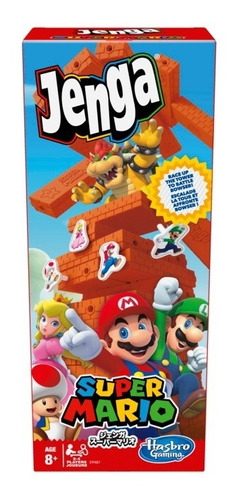 Jenga Edución Super Mario Juego De Mesa Hasbro E9487