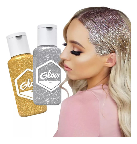 Glitter En Gel Para Pelo Y Cuerpo Maquillaje Artistico Glow