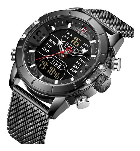 Relógio Masculino Naviforce 9153 Esportivo Digital Laçamen