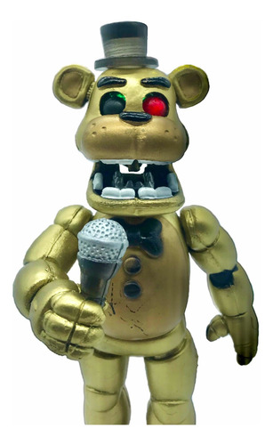 Five Nights At Freddys Figura Golden Freddy Muñeco Luz Led