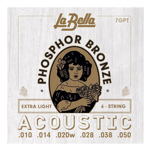 Encordado Guitarra Acustica Phosphor Bronze La Bella (usa)