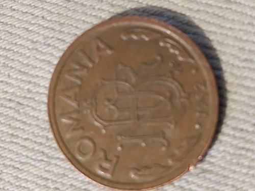 Moneda De Rumanía 1 Leu Año 1992 Acero Bañado En Cobre 