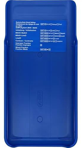 Calculadora Casio, Pantalla Azul Pequeña Para Libros De Text
